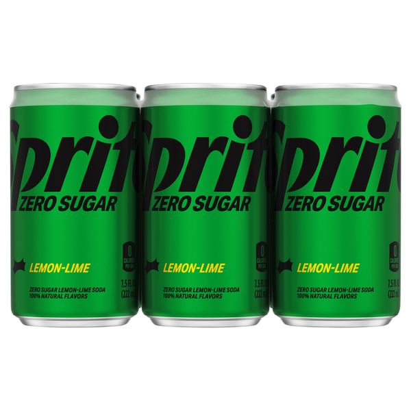 Sprite Zero Sugar Lemon-lime Soda 7.5 Oz Mini Cans 6pk