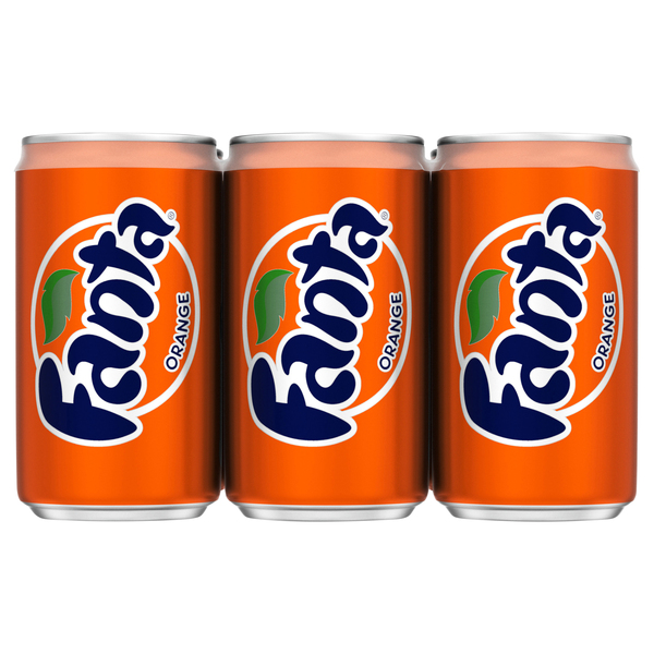 Fanta Orange Soda Cans, 7.5 Fl Oz