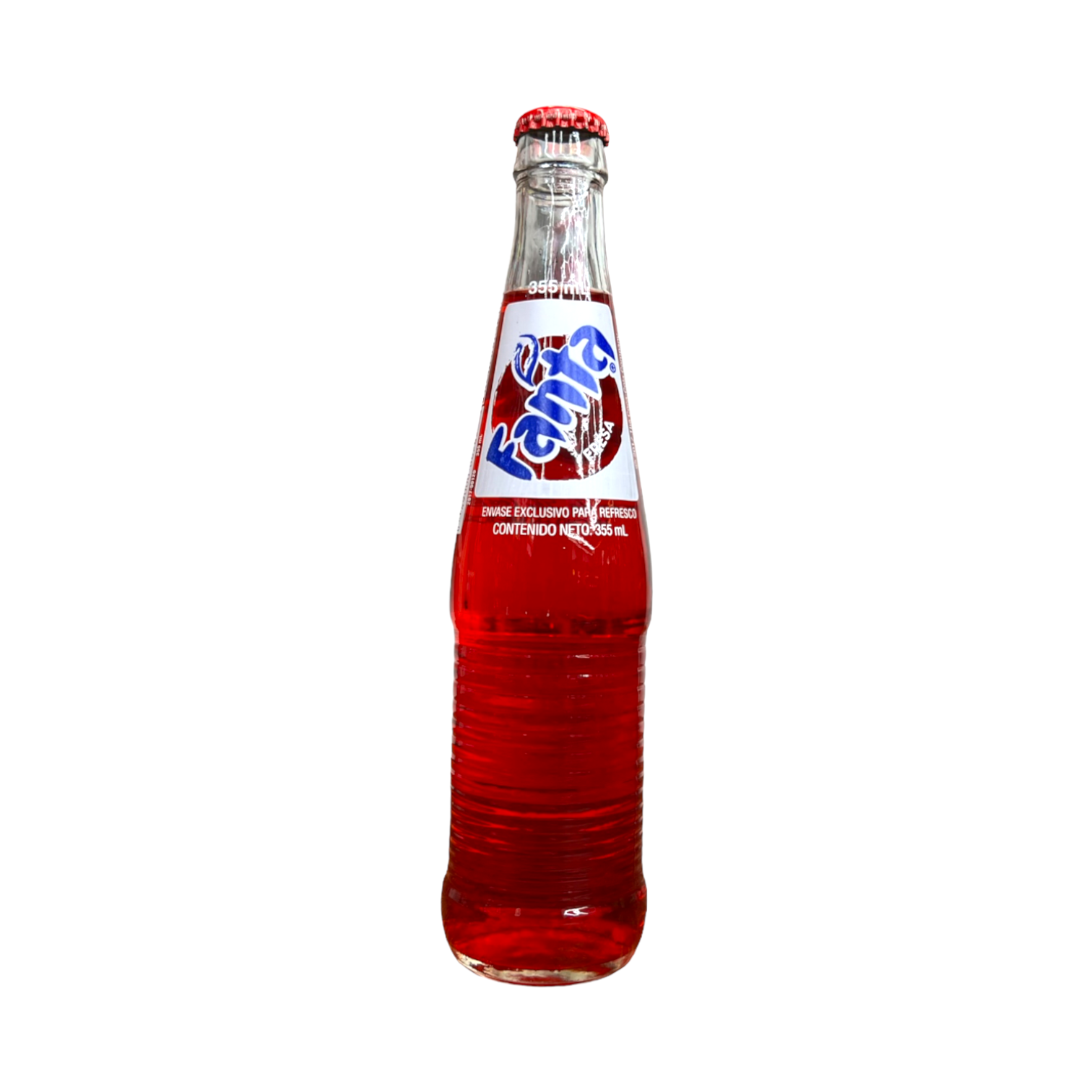 Fanta Strawberry Mexico Soda Pop 355 Ml Glass Bottle