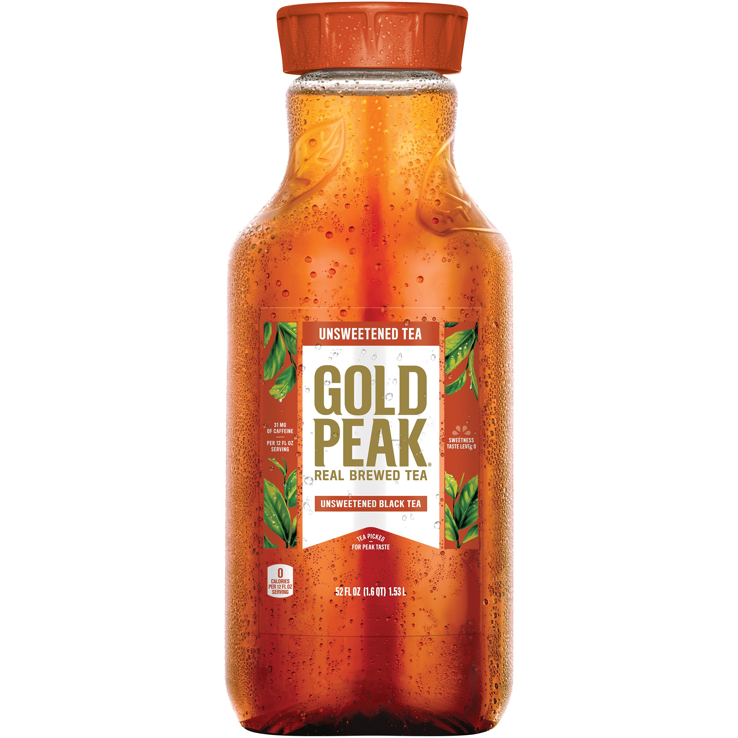 Gold Peak Unsweetened Black Tea Bottle, 52 Fl Oz