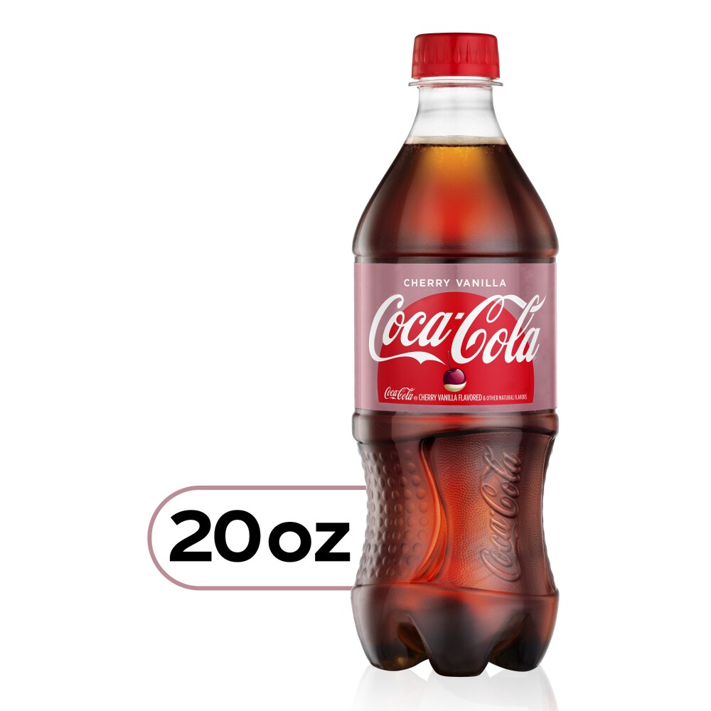 Coca-Cola Cherry Vanilla Soda Pop 20 Fl Oz Bottle