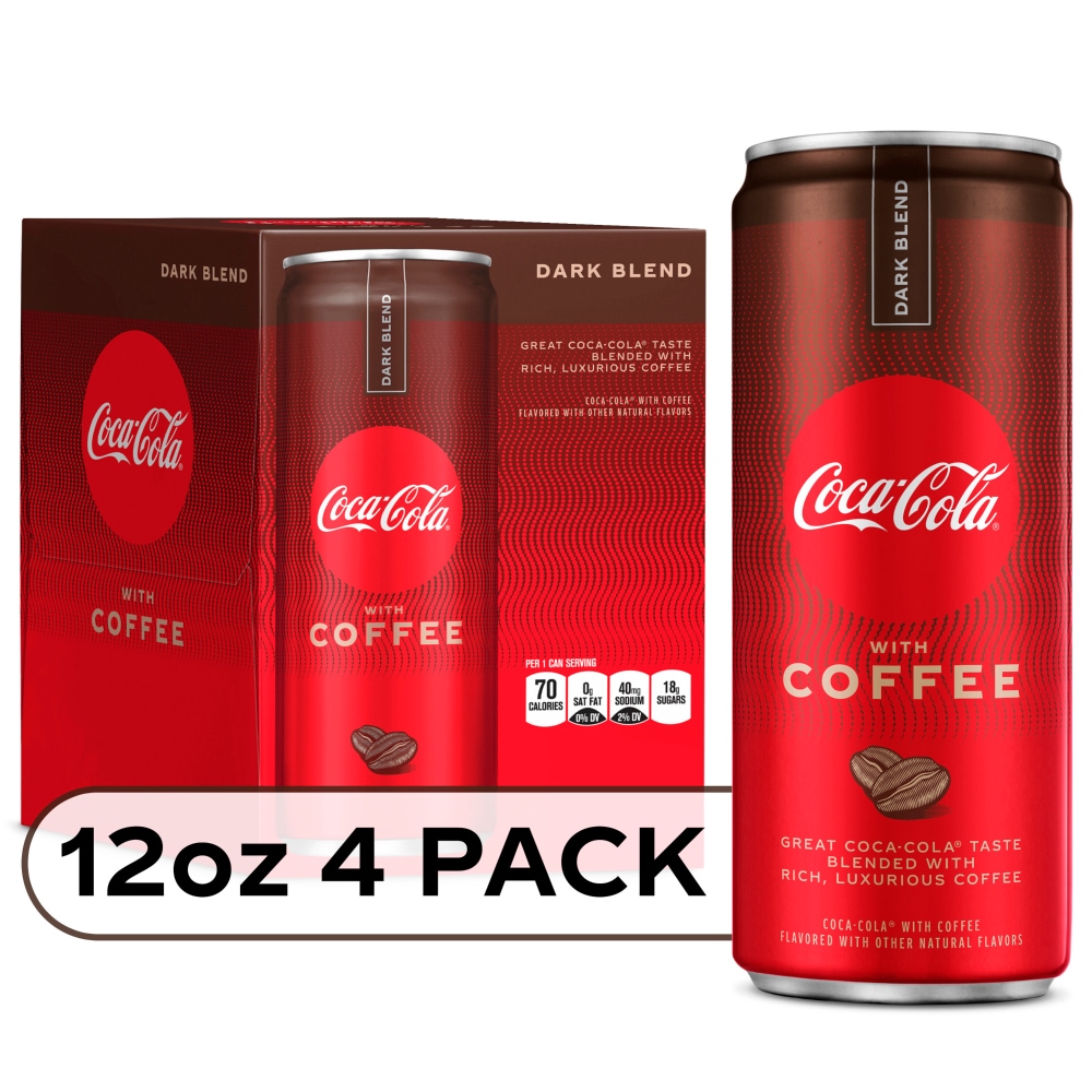 Coca-Cola With Coffee Dark Blend Cans, 12 Fl Oz
