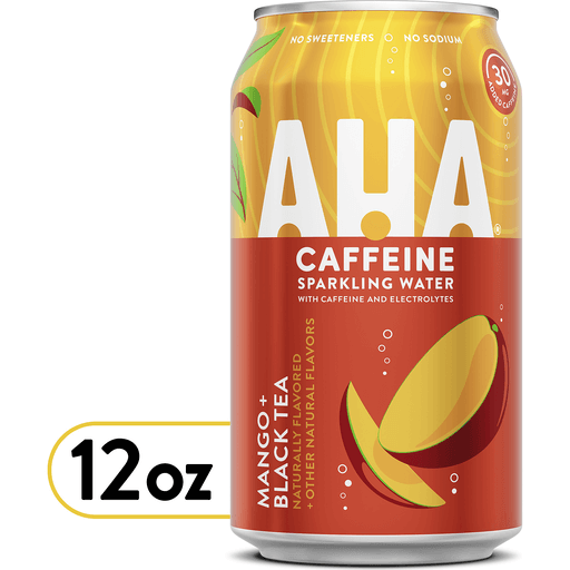 Aha Mango Black Tea Can, 12 Fl Oz