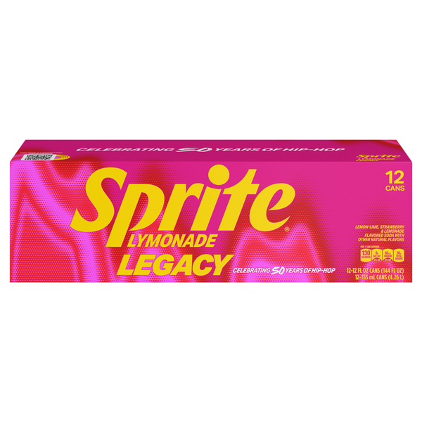 Sprite Soda, Lymonade, Legacy, 12 Cans