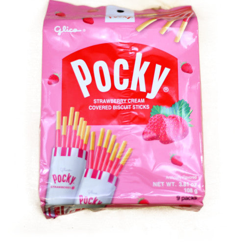 Glico Strawberry Pocky 9P 108g