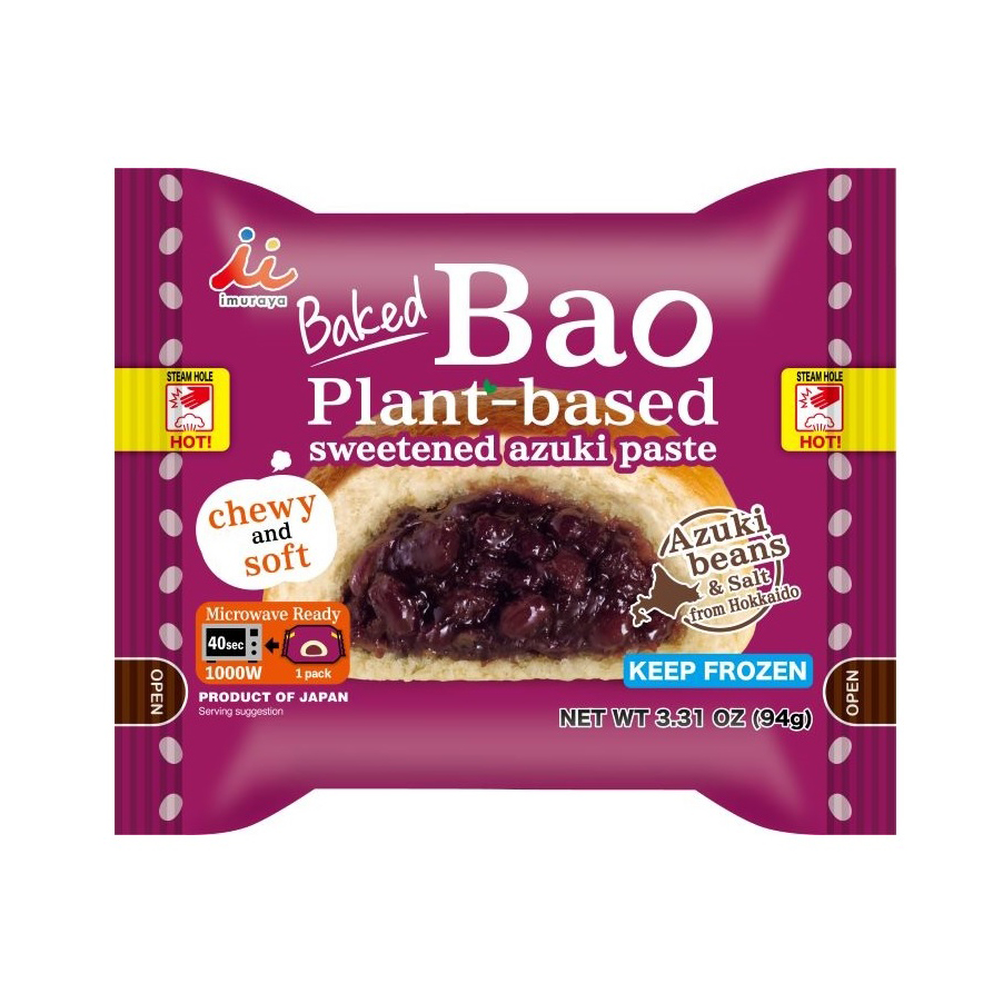 IMURAYA Loading Plant Based Bao Sweet Azuki 24/3.31z