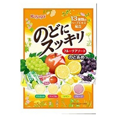 Kasugai Nodo Ni Sukkiri Fruit Assort 118g 【12 Set