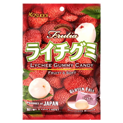 Kasugai Lychee Gummy Candy 102g