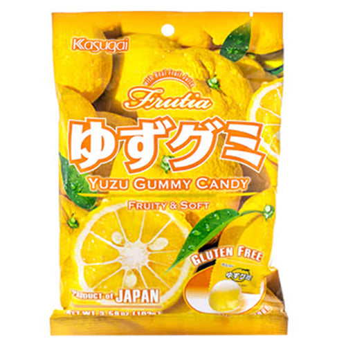 Japanese - Snacks Kasugai Yuzu Gummy Candy 102g