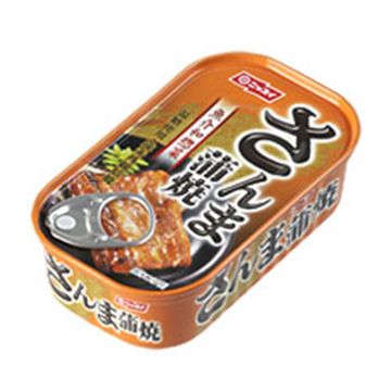 日本水産 Nissui Sanma Kabayaki Can