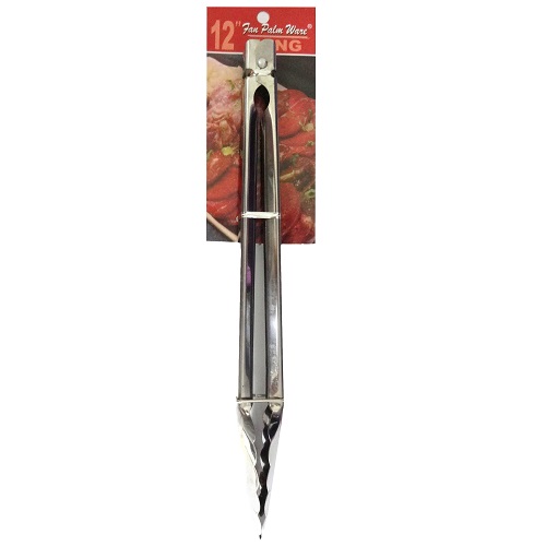 Tong 12in 1pc Stainless Steel-whole