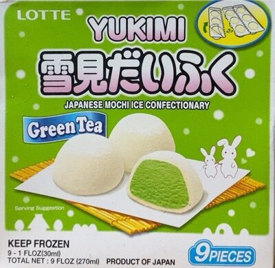 Yukimi Green Tea Japanese Mochi