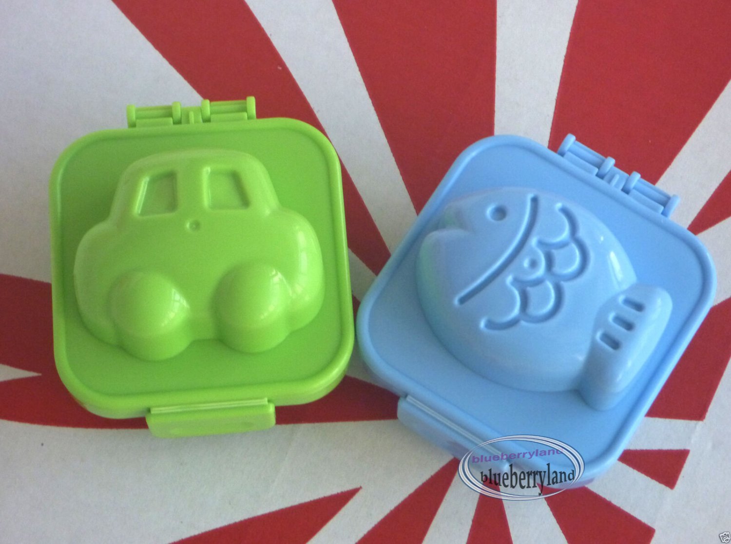 小久保工業所 Bento Egg Mold YUDETAMA-GOKKO Accessories Car Fish Mould Set Kitchen Lunchbox