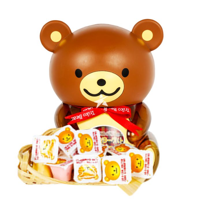 小熊果冻棕咖布丁580g/triko Bear Frugurt Assorted Flavor Budding 580g