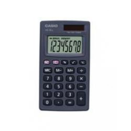 Calculator - Casio - Hs8le-bp - 8 Digit - Pocket - Solar