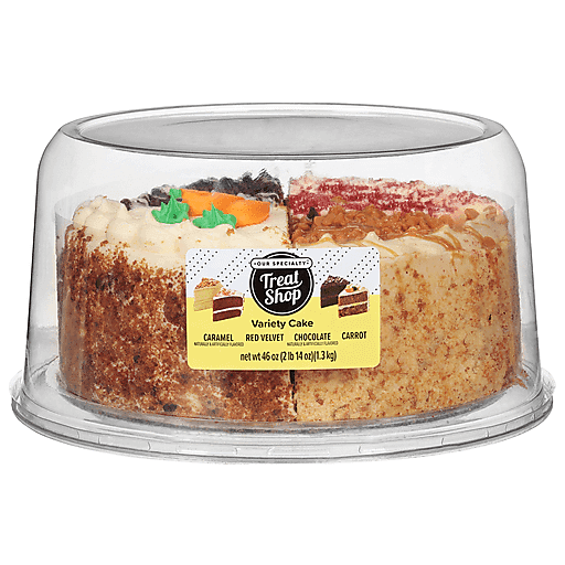 Our Specialty 8" Double Layer Variety Cake - Caramel, Carrot, Chocolate, Red Velvet - 46oz