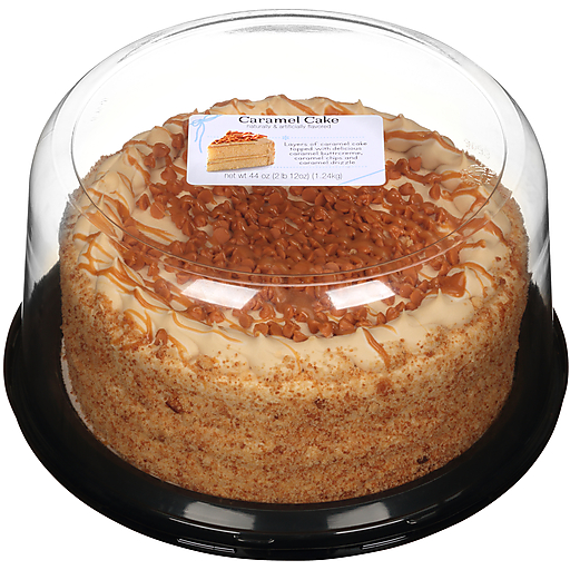 Rich's 8" Double Layer Caramel Cake 44 Oz. Clam Shell
