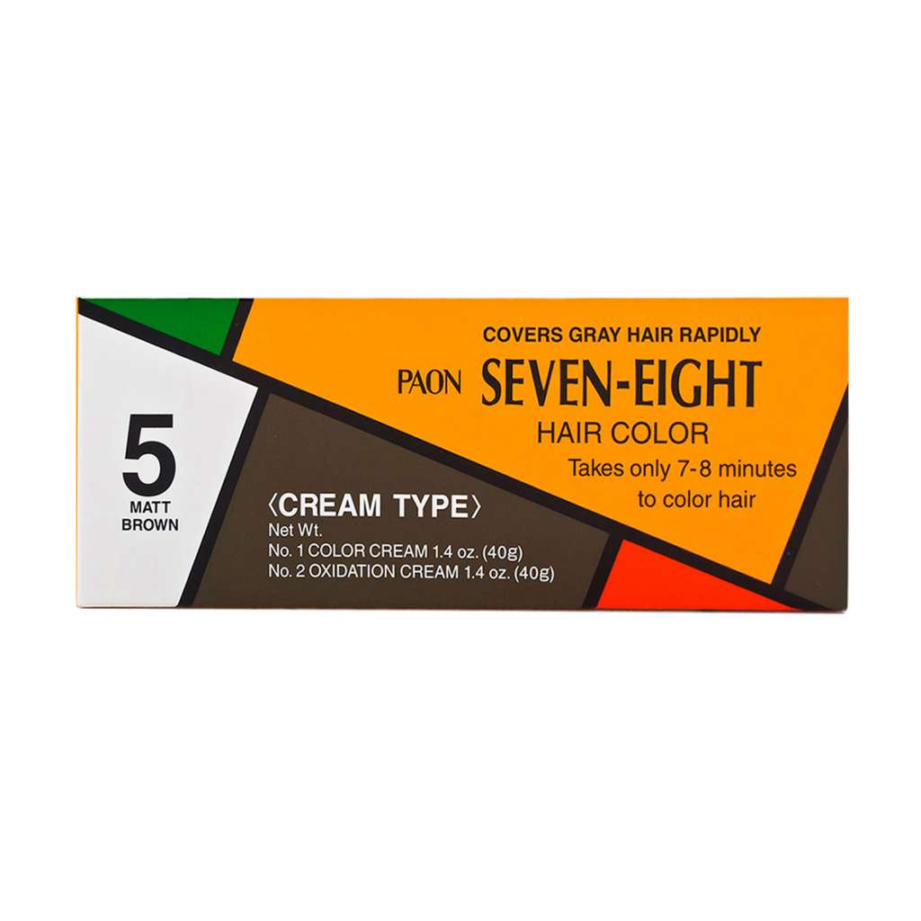 Paon Seven-Eight Permanent Hair Color - 5 Matt Brown