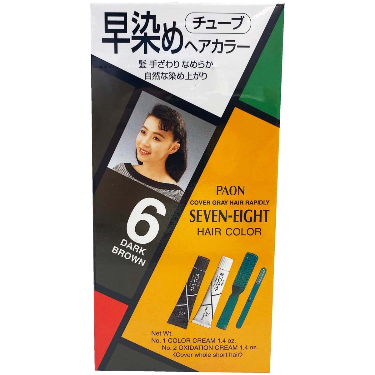 Paon Seven-Eight Hair Color #6 Dark Brown