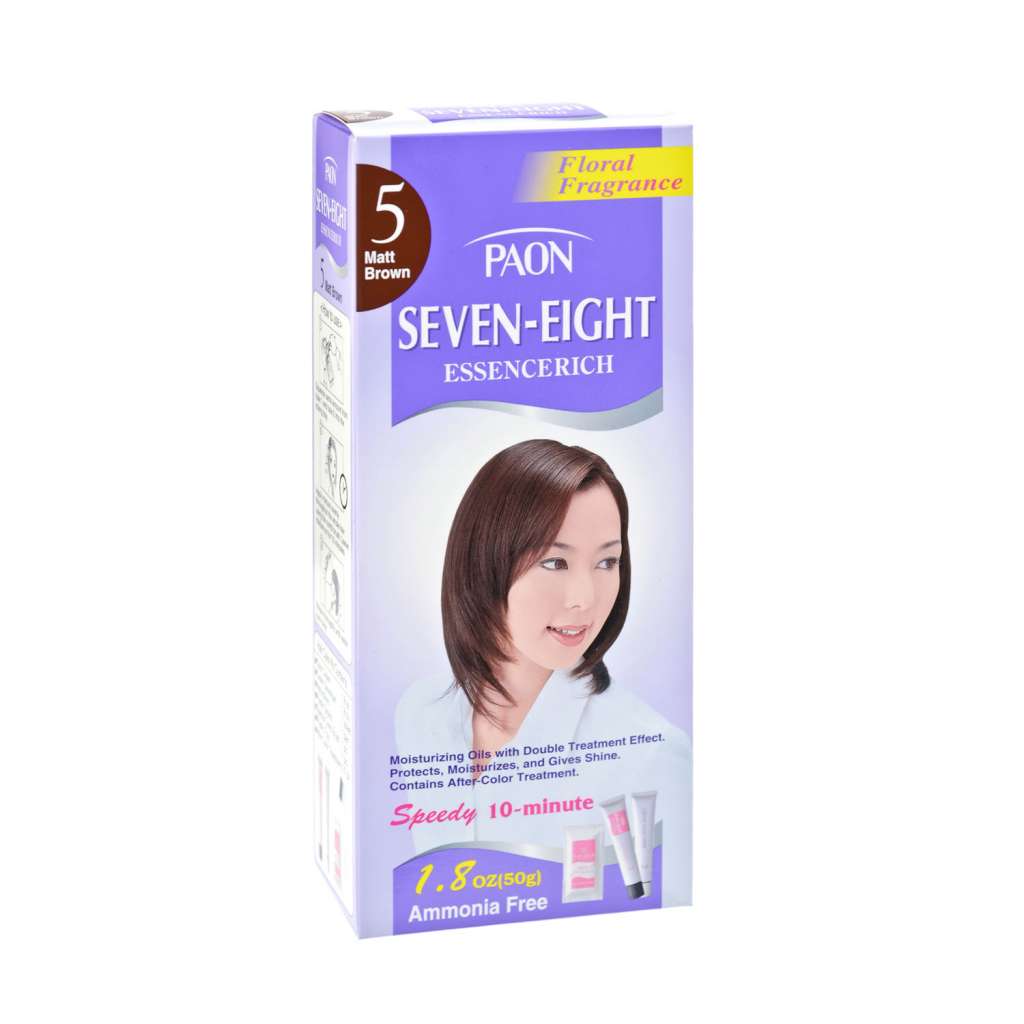 Paon Seveneight Essence Rich Floral Fragrance Permanent Hair Color (#5 Matt Brown) 50g