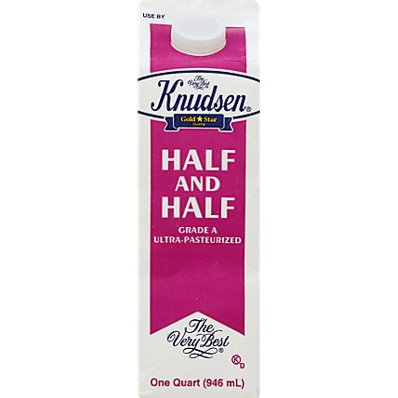 Knudsen Organic Half And Half, 1 Quart