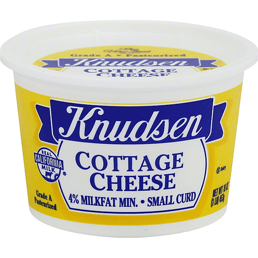 Knudsen Small Curd 4% Milkfat Cottage Cheese, 16 Oz Tub