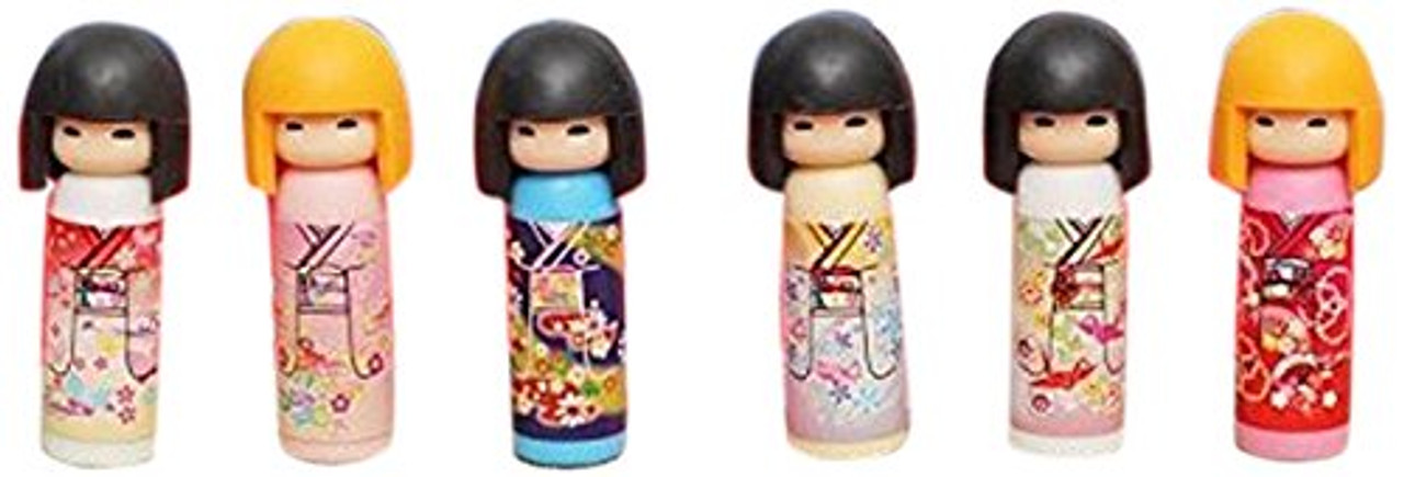 Iwako 38003 Kokeshi Japanese Doll Eraser, Assorted
