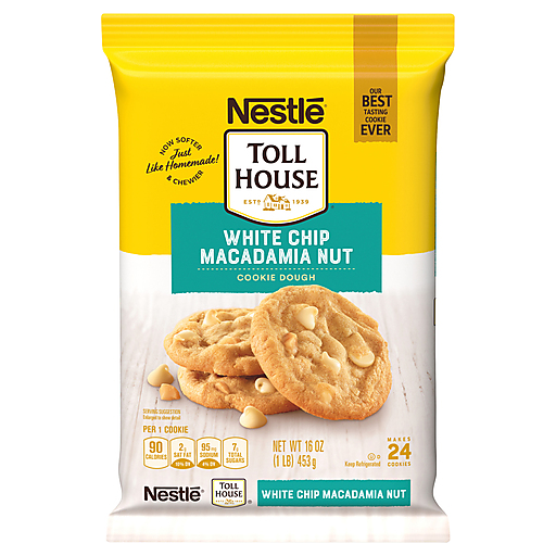 Nestle Toll House White Chip Macadamia Nut Cookie Dough Pack