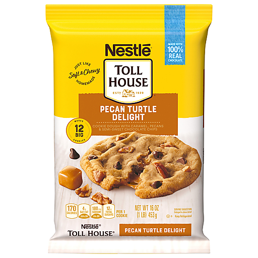 Toll House Nestle Pecan Turtle Delight Cookie Dough 16 Oz. Pack