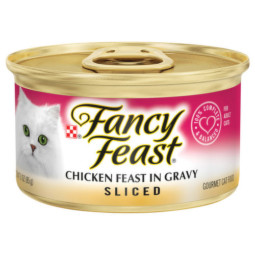 Fancy Feast Purina Sliced In Gravy Wet Cat Food - 3oz