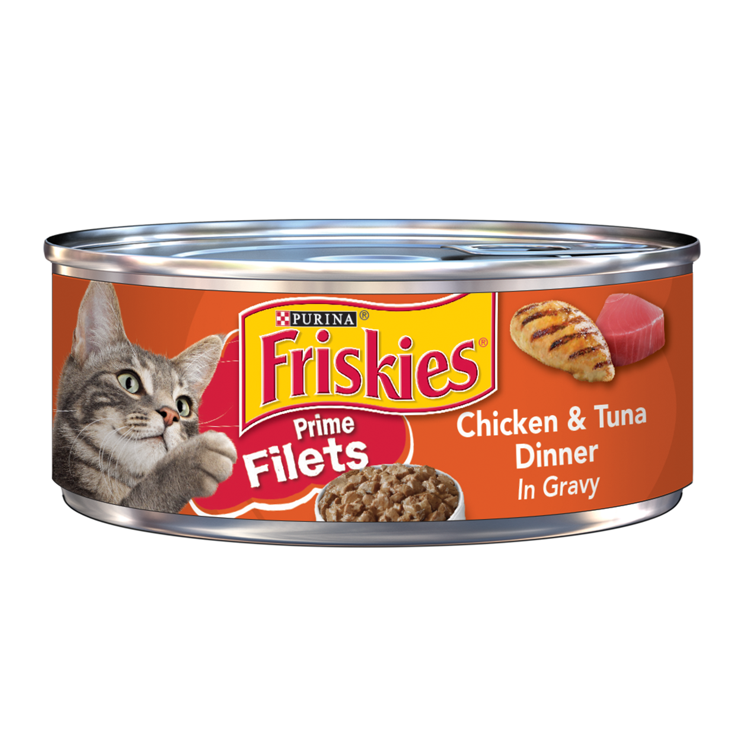 Friskies Prime Filets Chicken & Tuna Dinner In Gravy Wet Cat Food