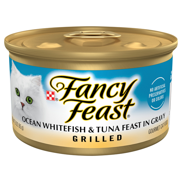 Fancy Feast Grilled Ocean Whitefish & Tuna In Gravy Wet Cat Food