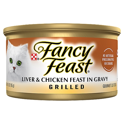 Fancy Feast Grilled Liver & Chicken In Gravy Gourmet Cat Food