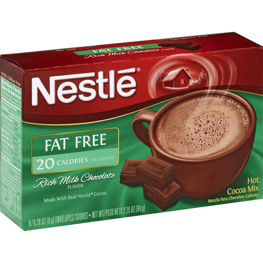 Nestle Hot Cocoa Mix, Fat Free, Rich Milk Chocolate Flavor