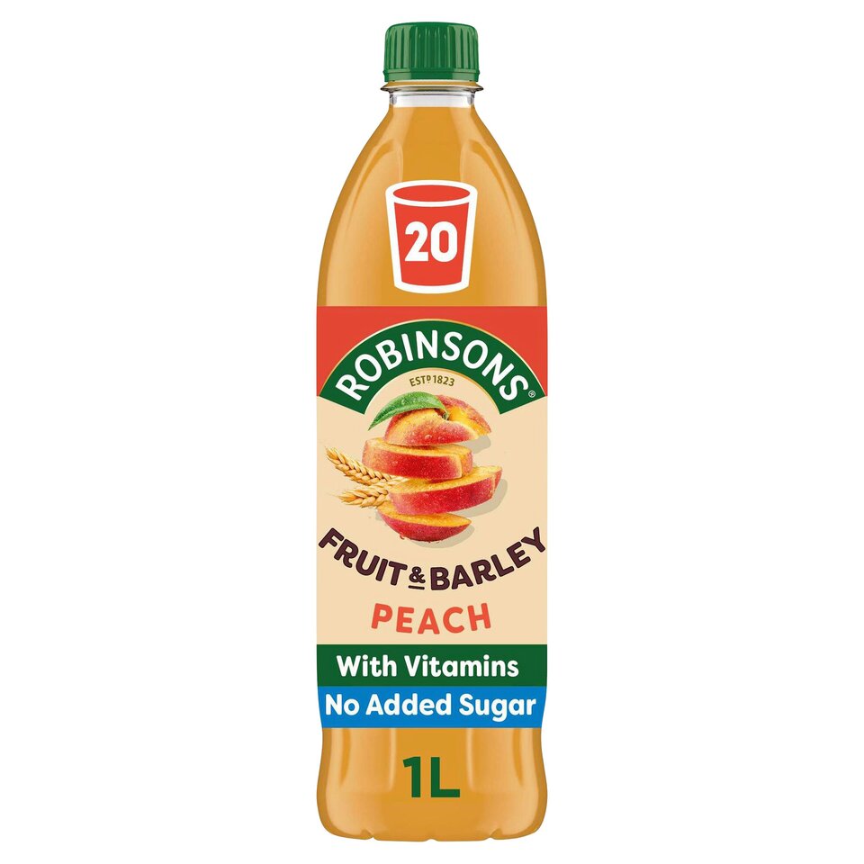 Robinsons Fruit & Barley With Vitamins Peach Squash 1L