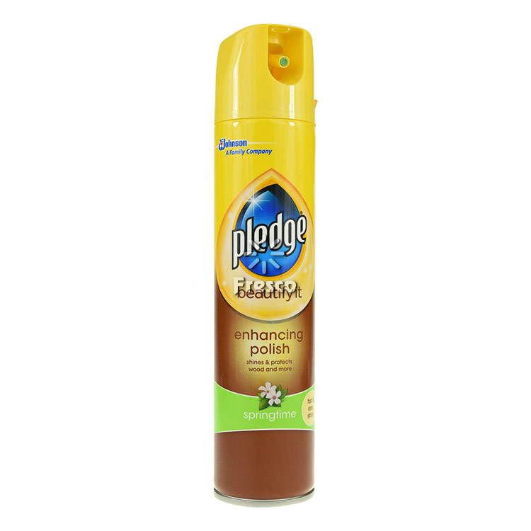 WGO_default Pledge Aerosol Wood Polish Springtime 250ml