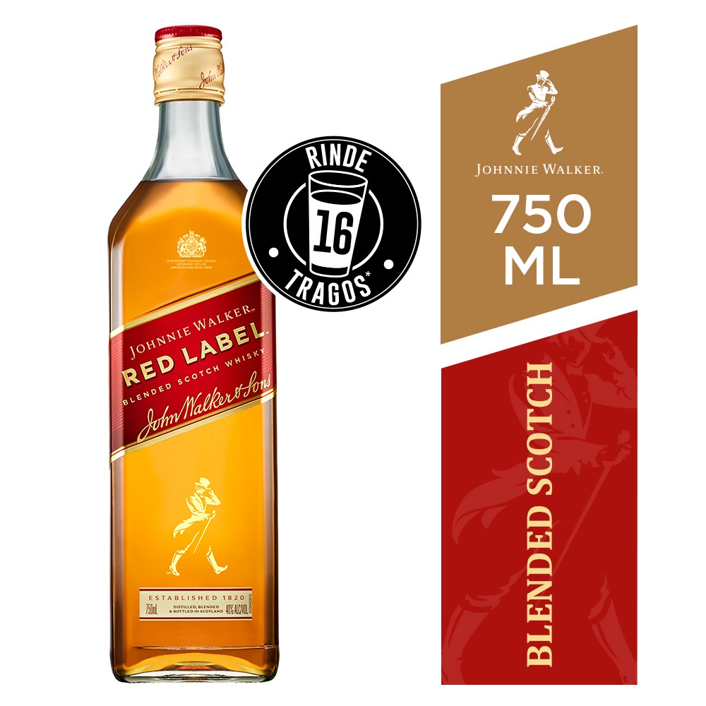 Johnnie Walker Whisky Red Label 750 Ml