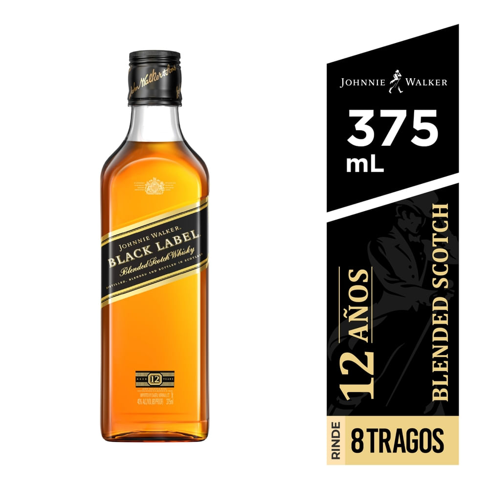 Johnnie Walker Whisky Black Label -375 Ml