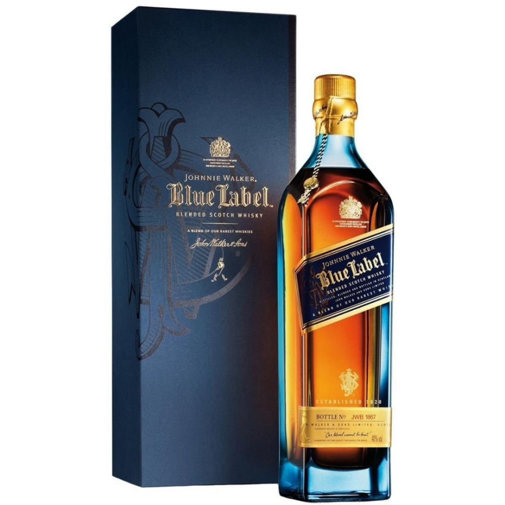 Johnnie Walker Blue Label Blended Scotch Whisky, 40% Vol. 0,7 L