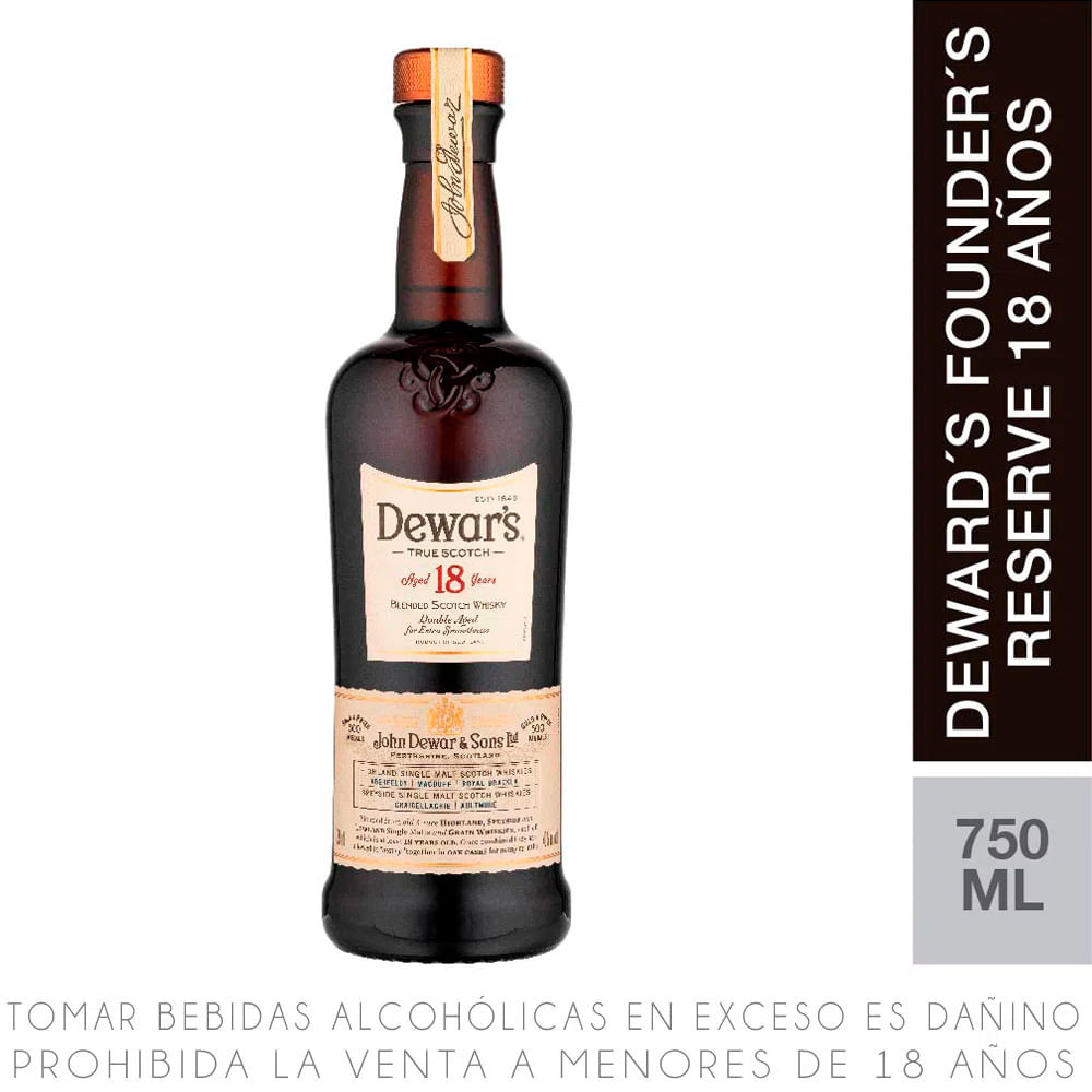 Dewar's Whisky 18 Años DEWAR´S 750 Ml