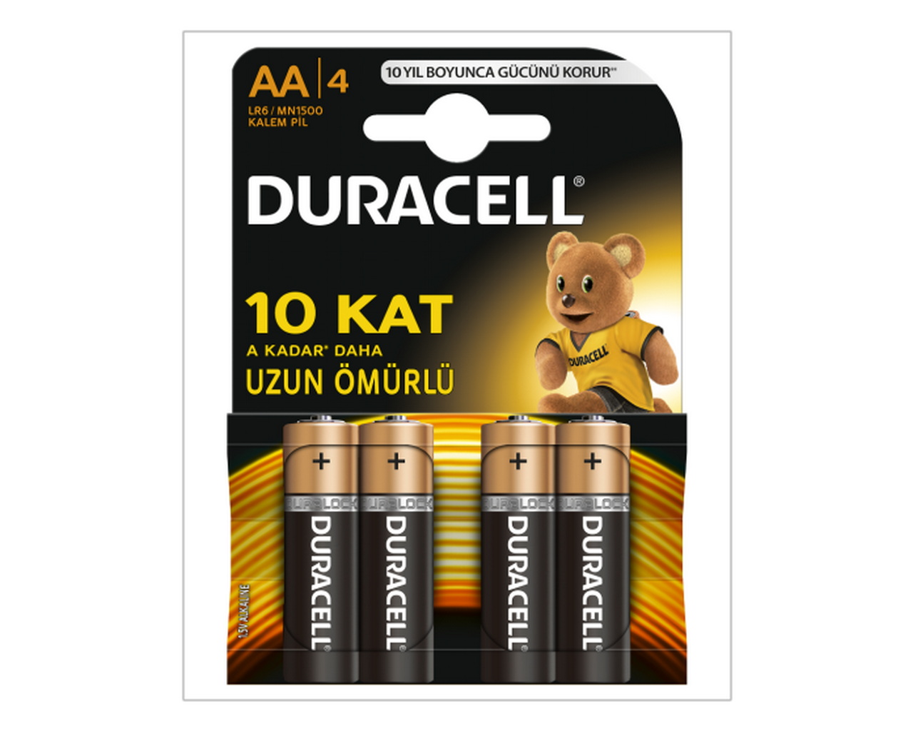 Duracell Battery Alkaline AA Penlight MN1500B2 (Pack 2)