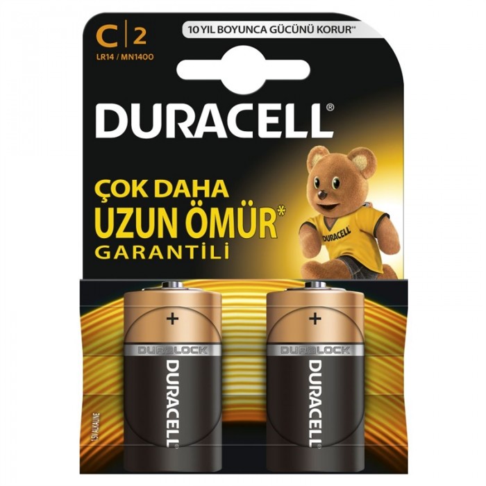 Duracell Plus Alkalin Orta Boy Pil C LR14