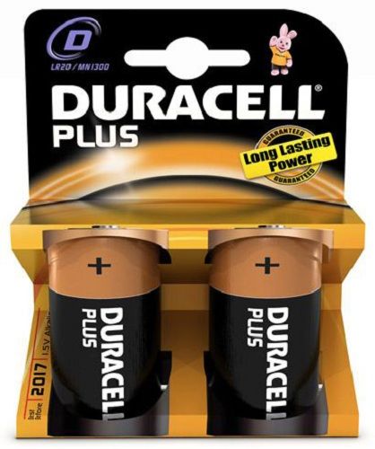 Duracell Plus Batteries D # MN1300B2
