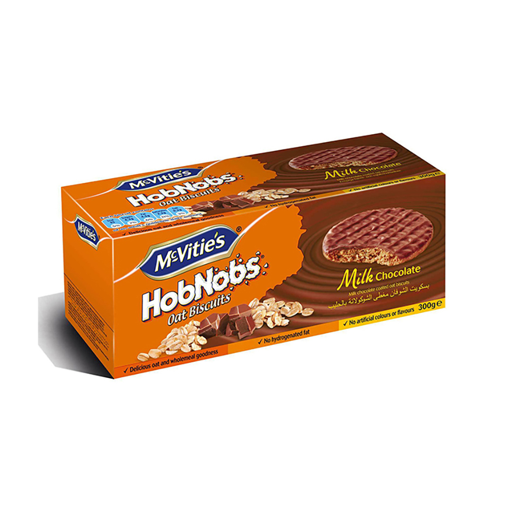 McVitie's Hobnobs Milk Chocolate Oat Biscuits 300g