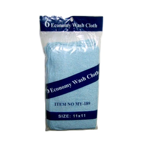 Wash Cloth 6pk 12x12″ Asst Clr #my-189