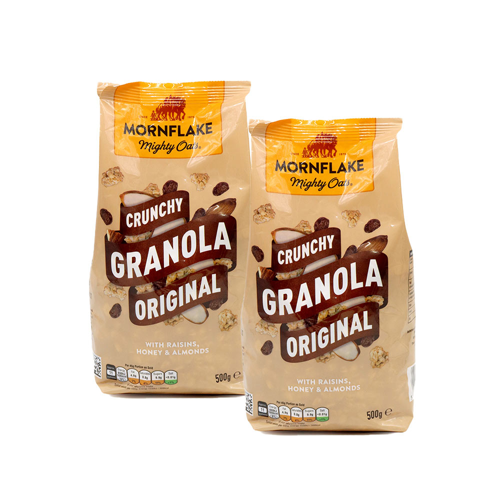 Mornflake Crunchy Granola Original Raisin Honey&Almonds 500G