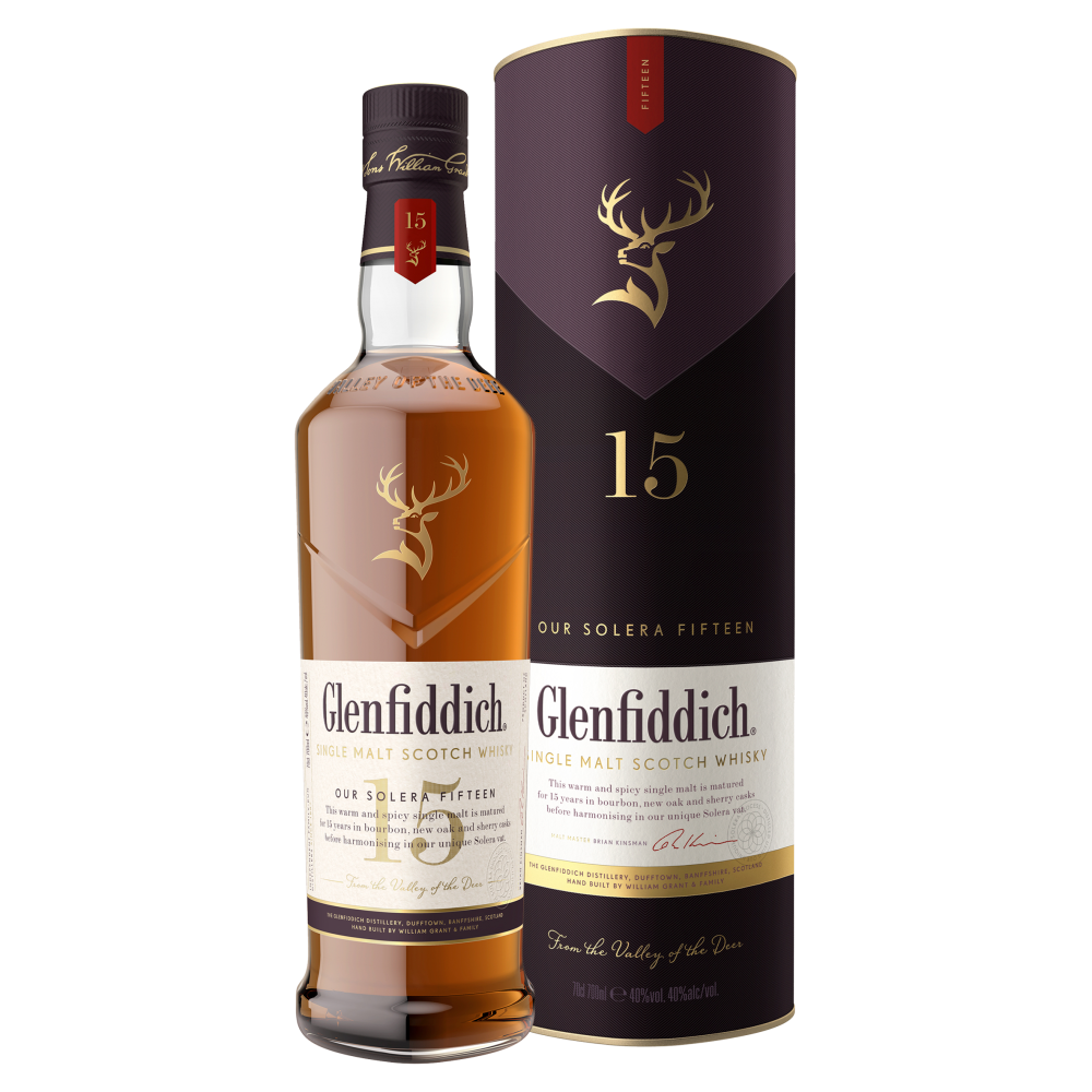 Glenfiddich Solera 15 Year Old Single Malt Scotch Whisky 750ml