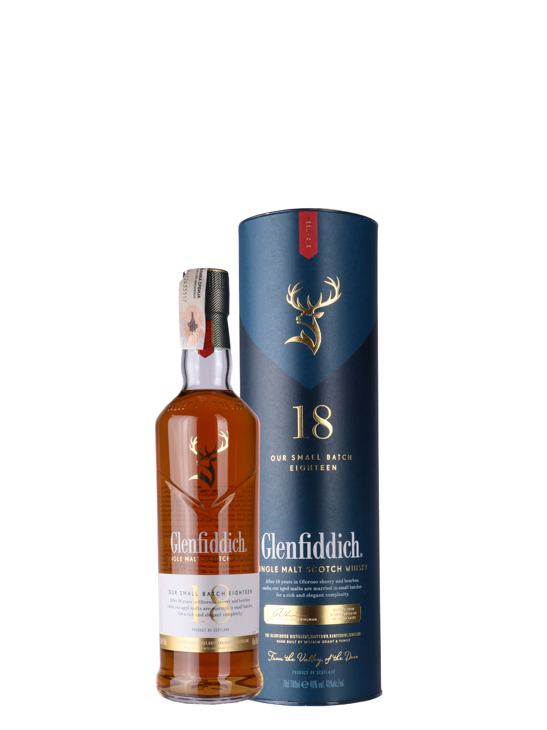 Glenfiddich 18 Year Old Single Malt Scotch Whisky 750ml