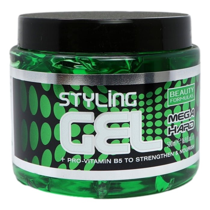 Beauty Formulas Mega Hard Hair Styling Gel 500ml