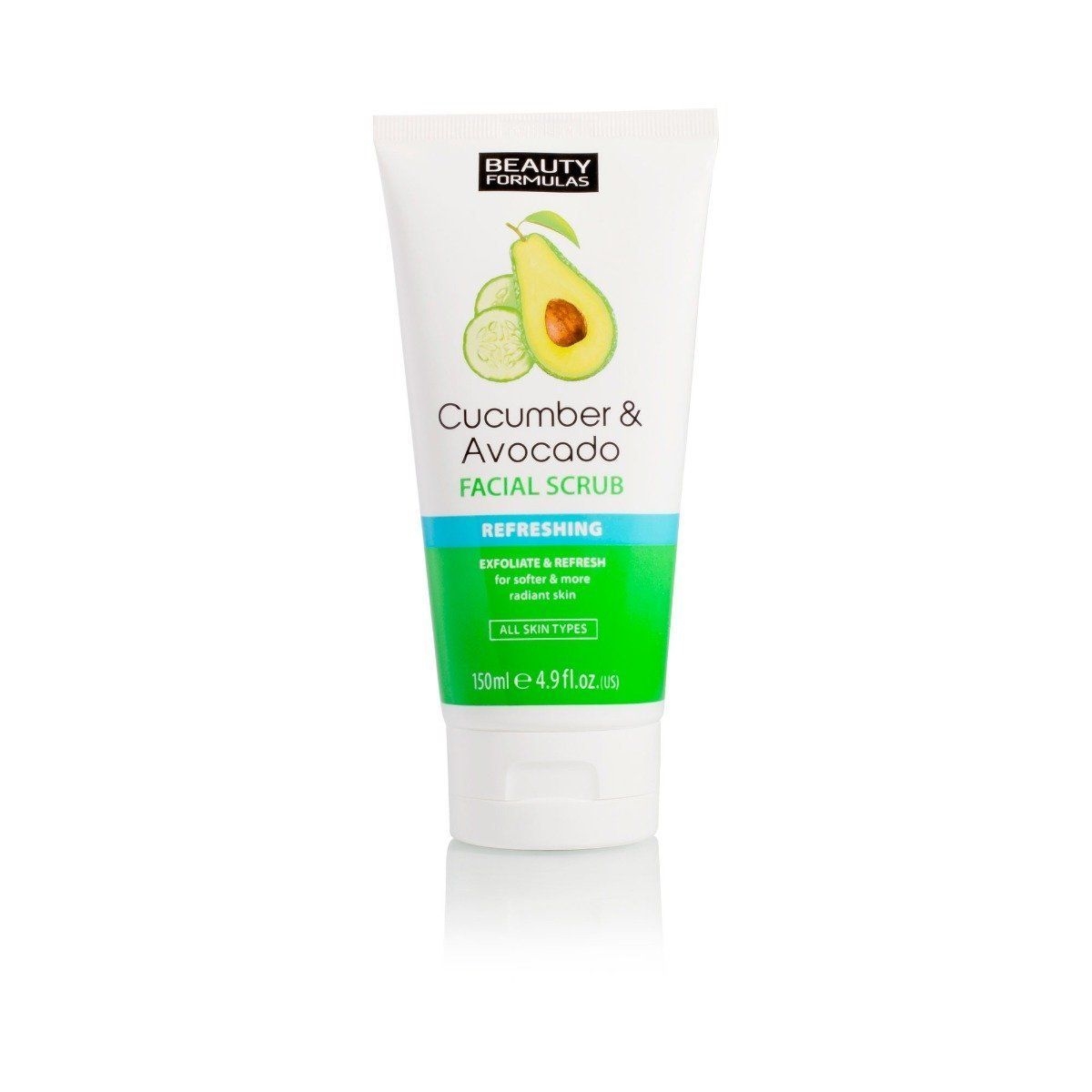 Beauty Formulas Cucumber & Avocado Facial Scrub 150ml